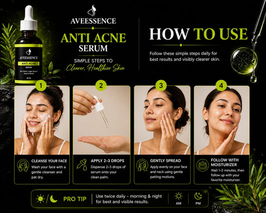 AVVEESENCE Clear, Calm & Acne-Free Skin Advanced Salicylic Acid Serum for Stubborn Breakouts