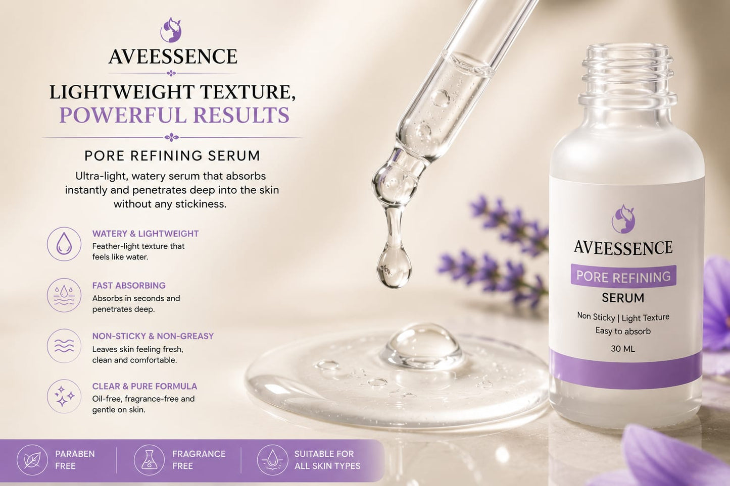 Pore & Oil Control Serum Targets enlarged pores, shine & rough texturePore & Oil Control Serum Targets enlarged pores, shine & rough texture