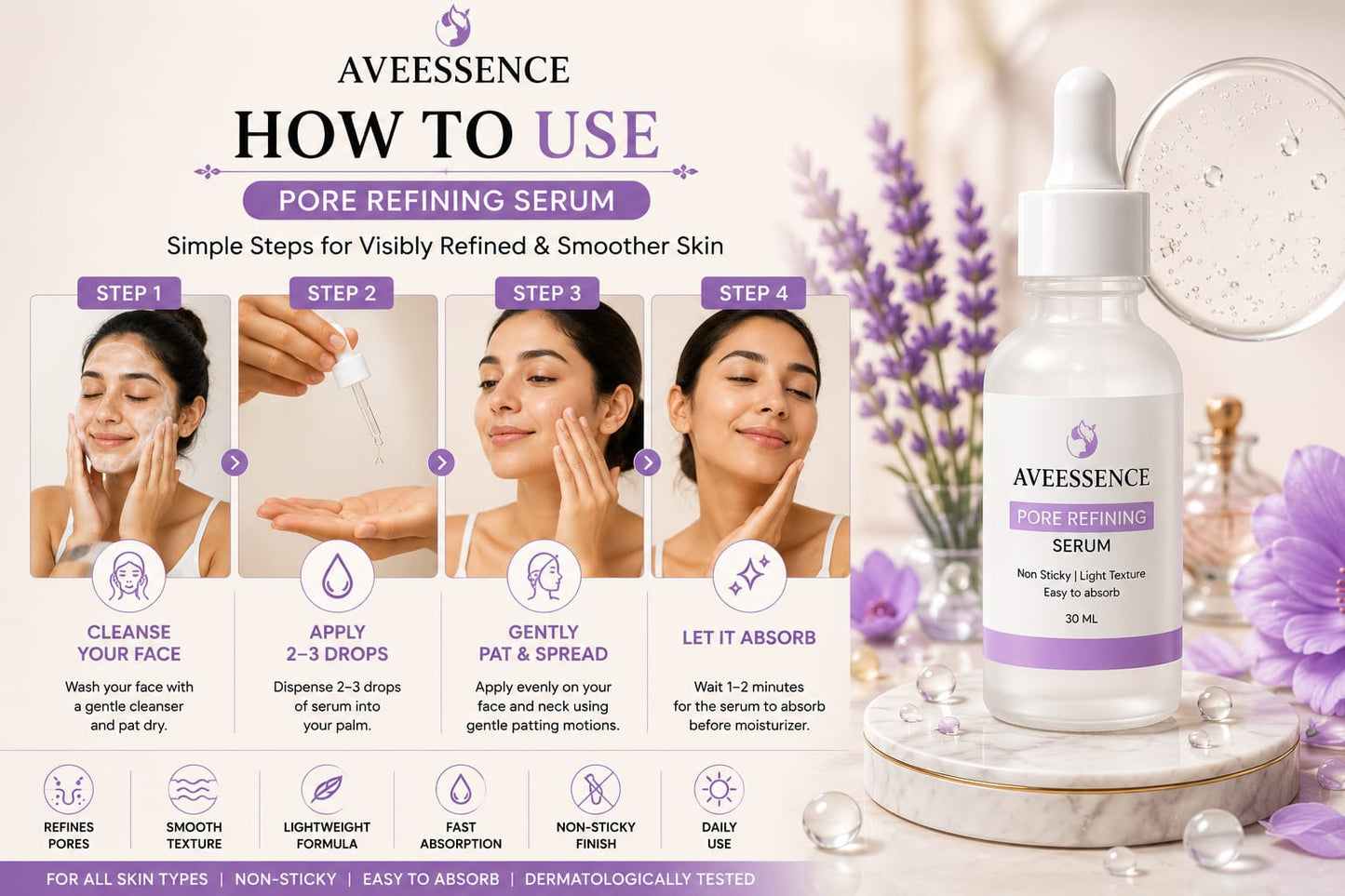 Pore & Oil Control Serum Targets enlarged pores, shine & rough texturePore & Oil Control Serum Targets enlarged pores, shine & rough texture