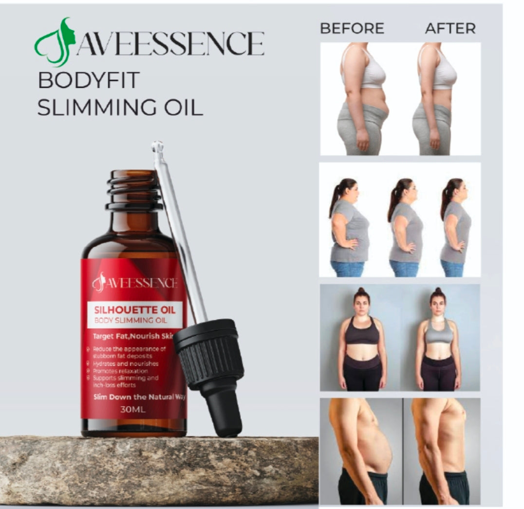 AVEESSENCE Slimming Body Oil | Targets Stubborn Fat, Tones & Nourishes Skin