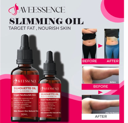 AVEESSENCE Slimming Body Oil | Targets Stubborn Fat, Tones & Nourishes Skin
