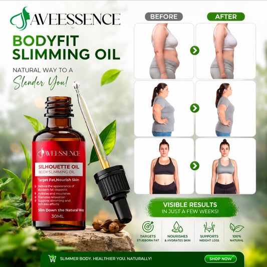 AVEESSENCE Slimming Body Oil | Targets Stubborn Fat, Tones & Nourishes Skin