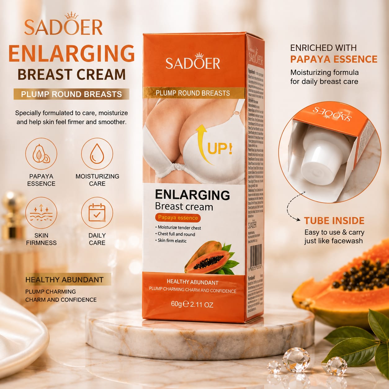 Breast Tightening & Enlarging cream | Firming & Skin Tightening Formula