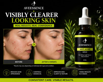 AVVEESENCE Clear, Calm & Acne-Free Skin Advanced Salicylic Acid Serum for Stubborn Breakouts