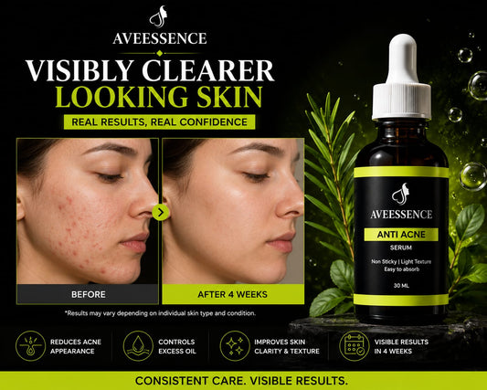 AVVEESENCE Clear, Calm & Acne-Free Skin Advanced Salicylic Acid Serum for Stubborn Breakouts