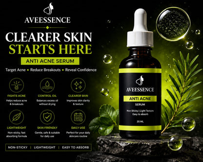 AVVEESENCE Clear, Calm & Acne-Free Skin Advanced Salicylic Acid Serum for Stubborn Breakouts