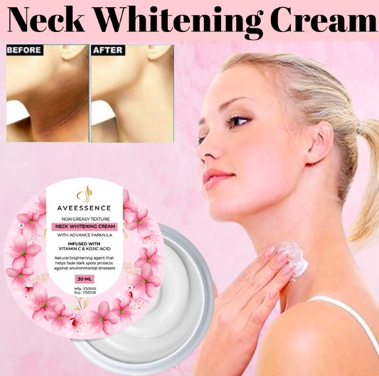 AVEESSENCE Neck Whitening Cream | Brightens & Smooths Dark Neck Skin | Fast-Absorbing Formula