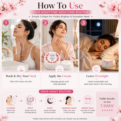 Neck Whitening Cream Remove Darkness and Brightens Skin in 7 Days