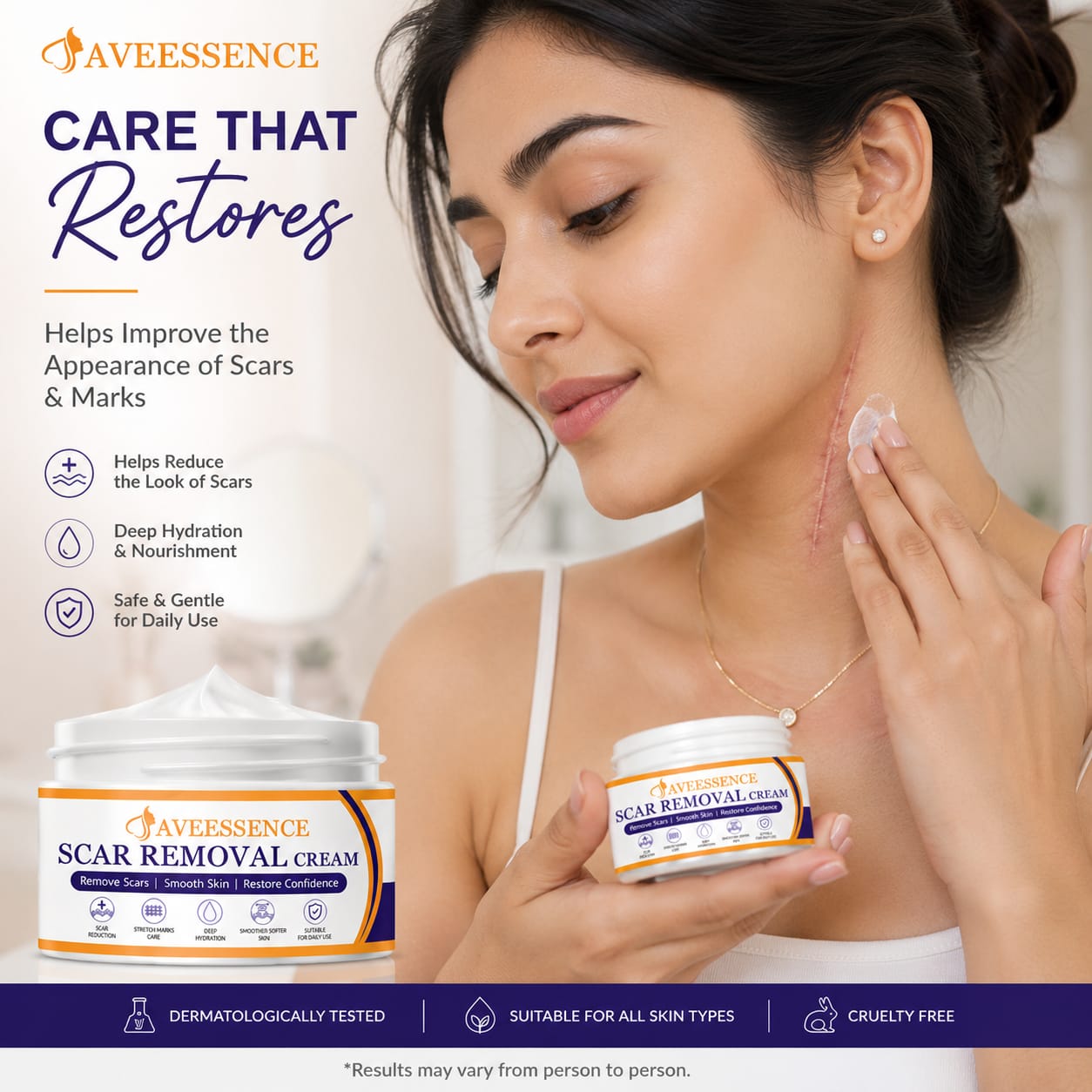 Scars Removal Cream  Helps Reduce Stretch Marks & Scars in 7 Days