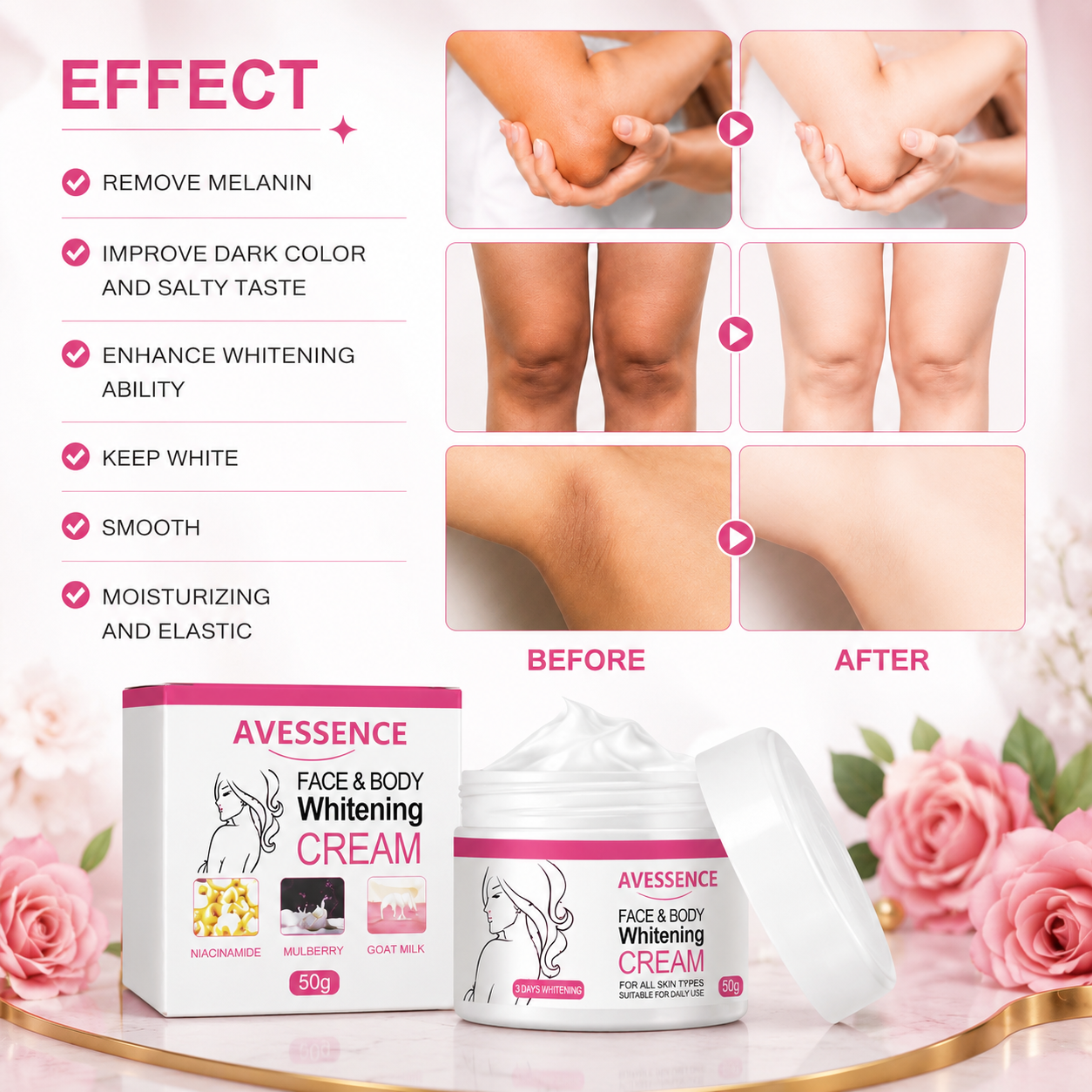 AVEESENCE Intimate Brightening Cream For Sensitive Areas